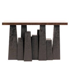 Housesteads Contemporary Style Console Featuring a Unique Luna Finish