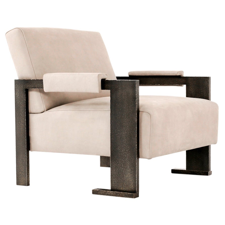 Sol Chair Contemporary Armchair With Dark Planished Brass And - Sol Chair Contemporary Armchair With Dark Planished Brass And Buffaloleather sol chair contemporary armchair with dark planished brass and - sol chair contemporary armchair with dark planished brass and buffaloleather