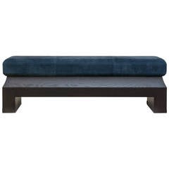 Florence Bench Featuring Dark Chocolate Brown and Solid Brass Detailing