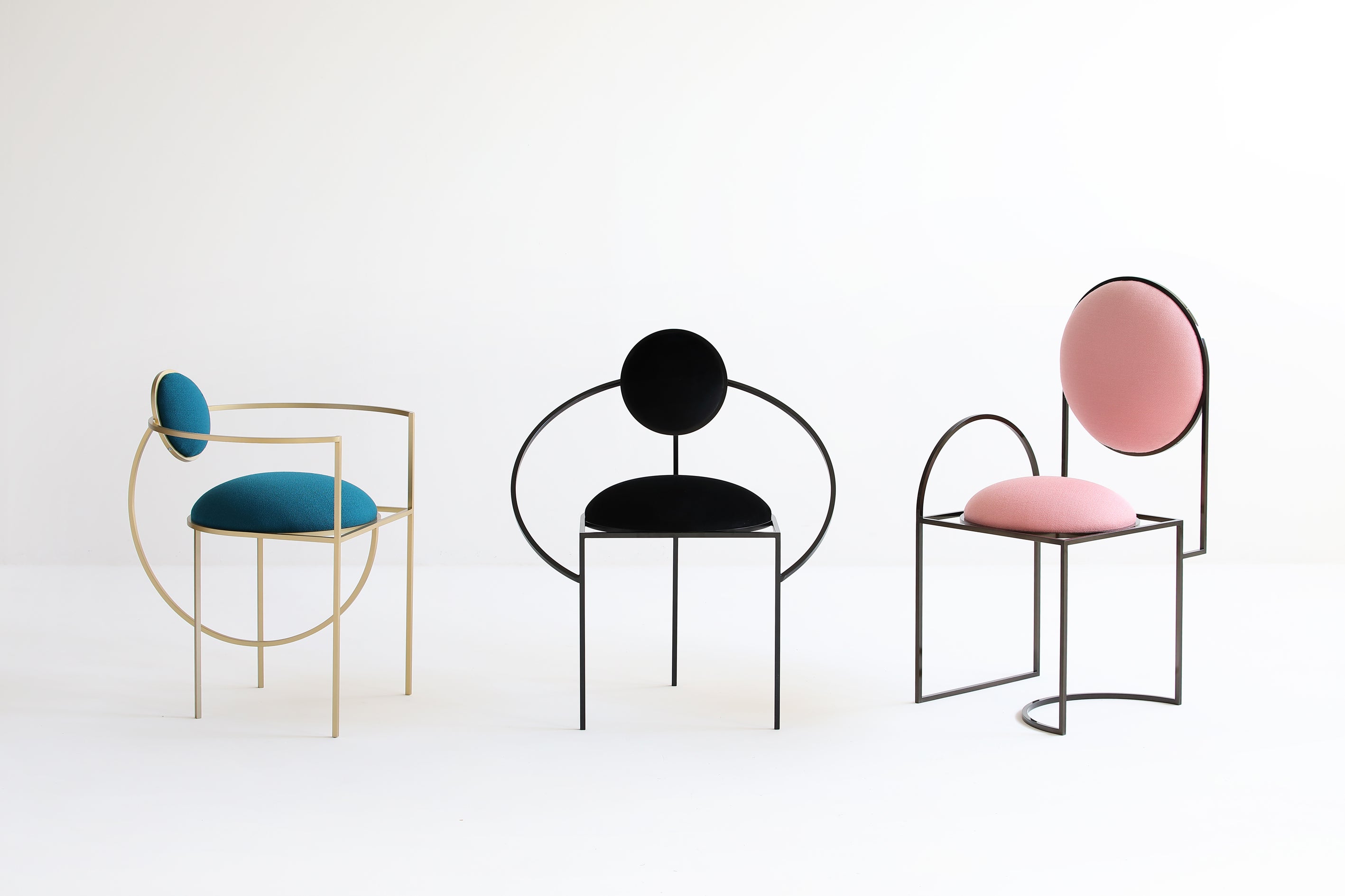 Lunar Chair In Blue By Lara Bohinc
