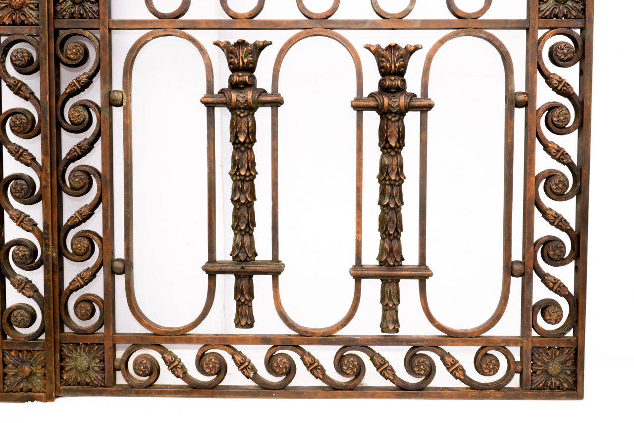 Pair of Antique Beaux Arts Style Door Panels 1