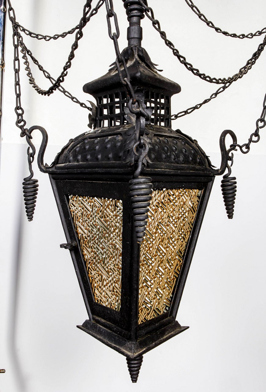 American Chinoiserie Lantern For Sale