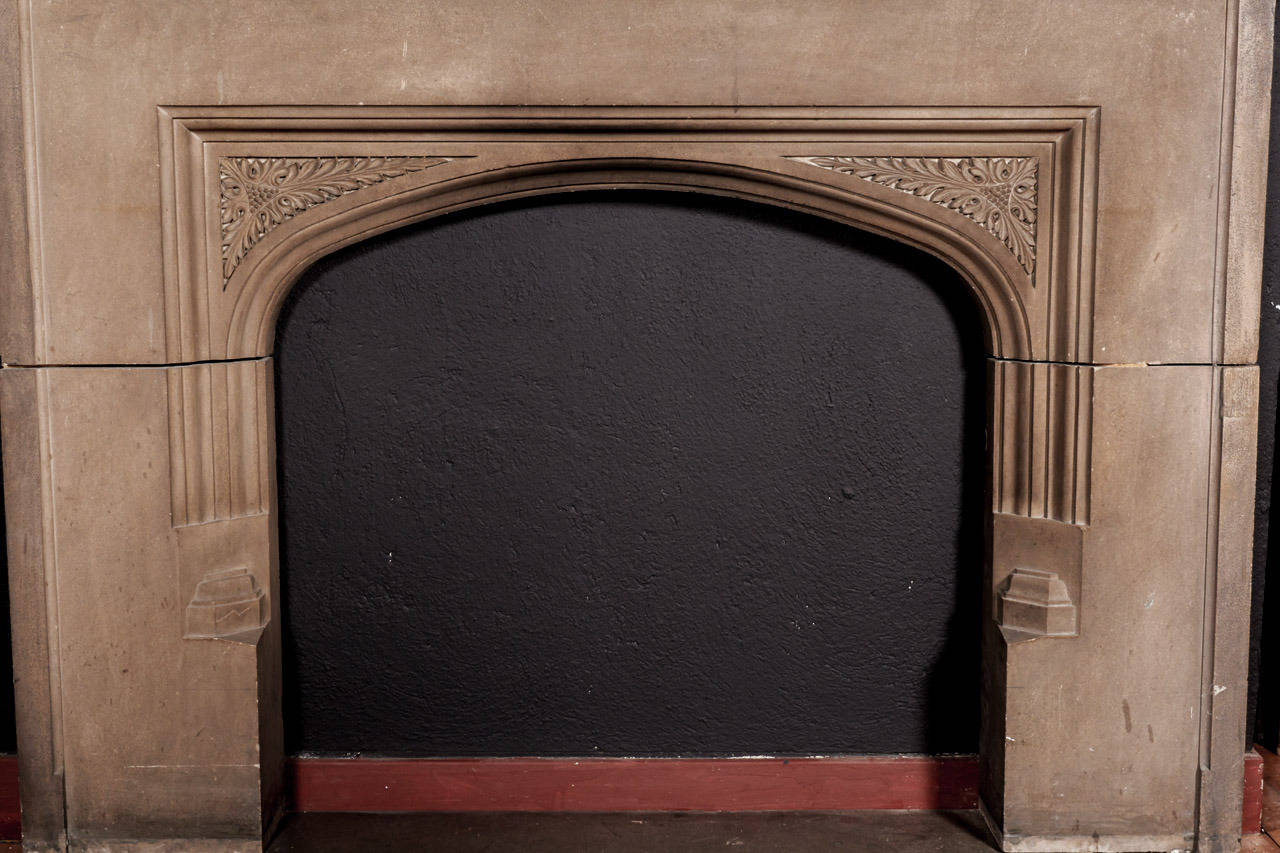 tudor style fireplace mantel