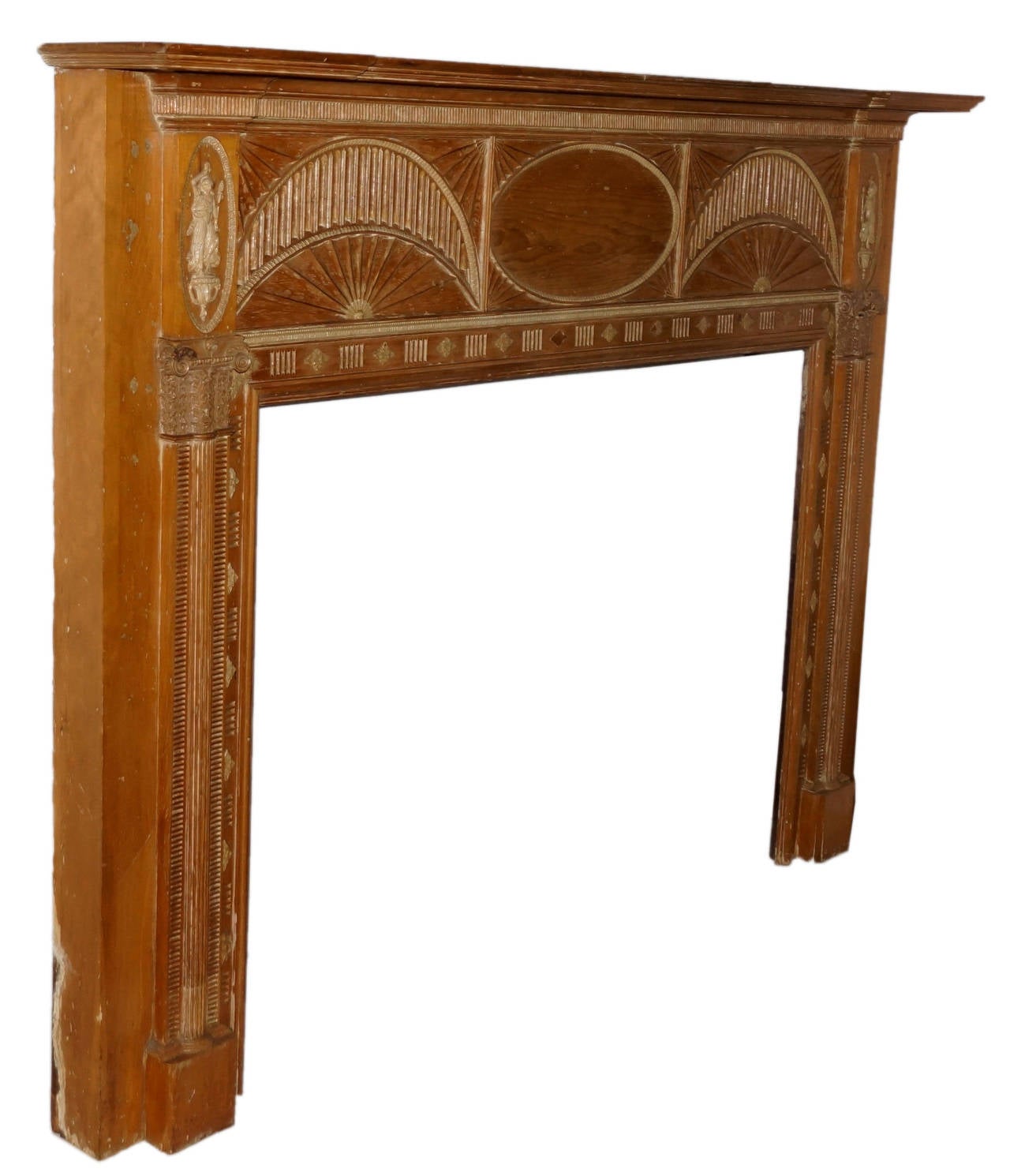 Large and Opulent Federal Fireplace Mantel