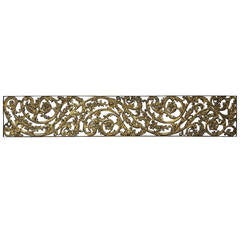 Bronze Beaux-Arts Divider Grill with Rinceau Ornament