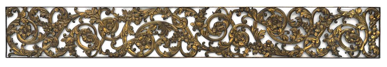 Bronze Beaux-Arts Divider Grill with Rinceau Ornament
