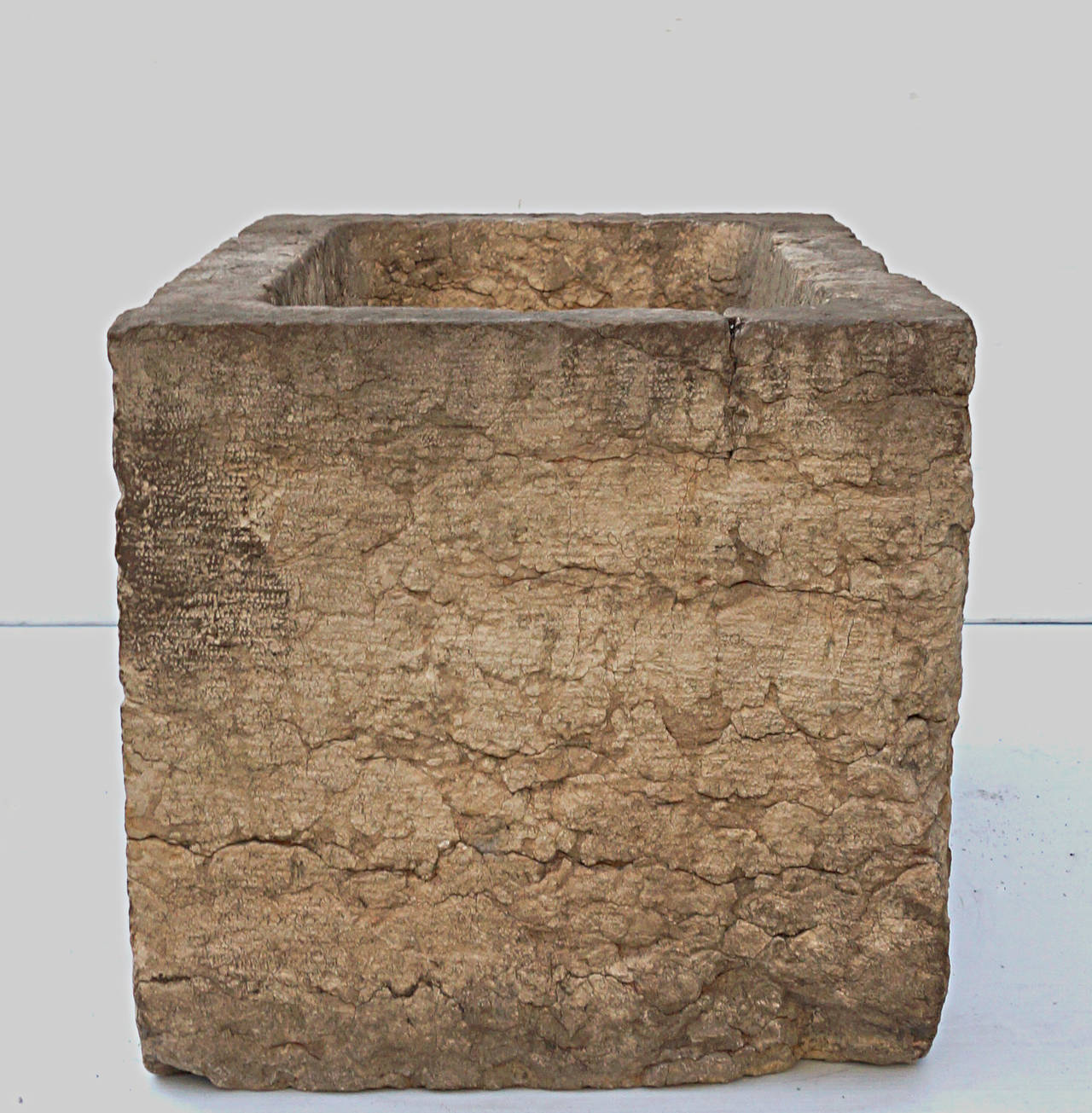 18th Century Italian Rosso Verona Marble Fountain Basin