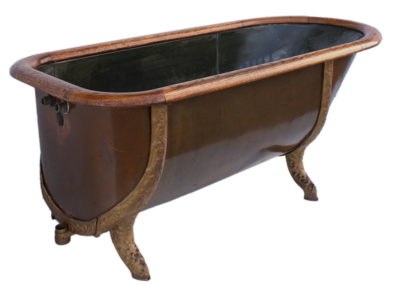 antique copper tub