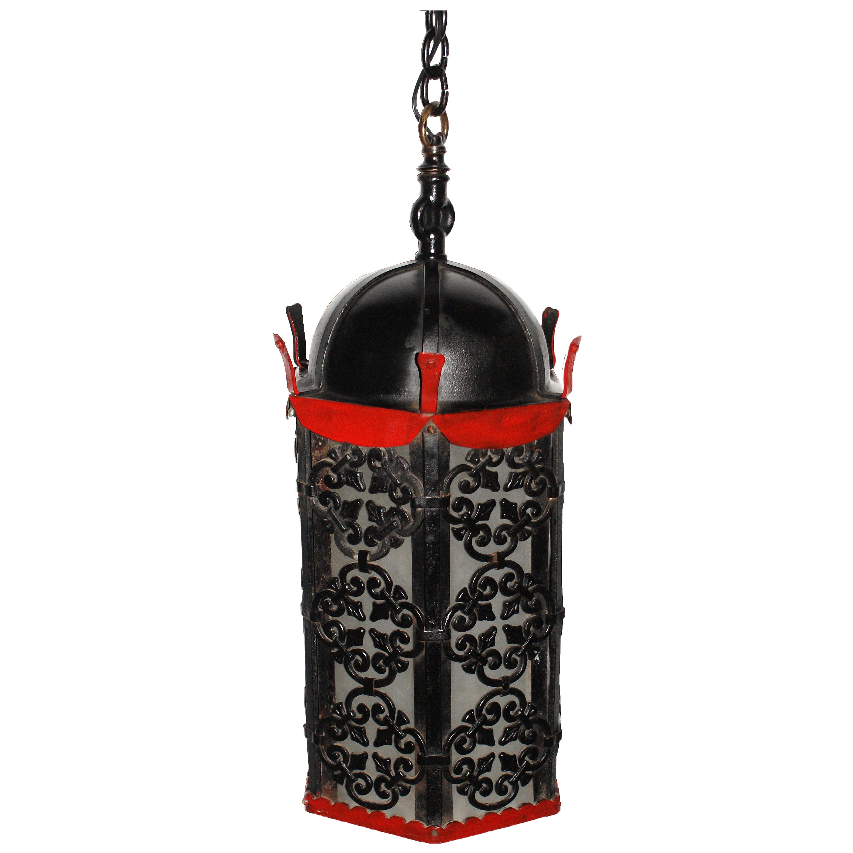 Spanish Gothic Style Lantern, circa 1920 For Sale