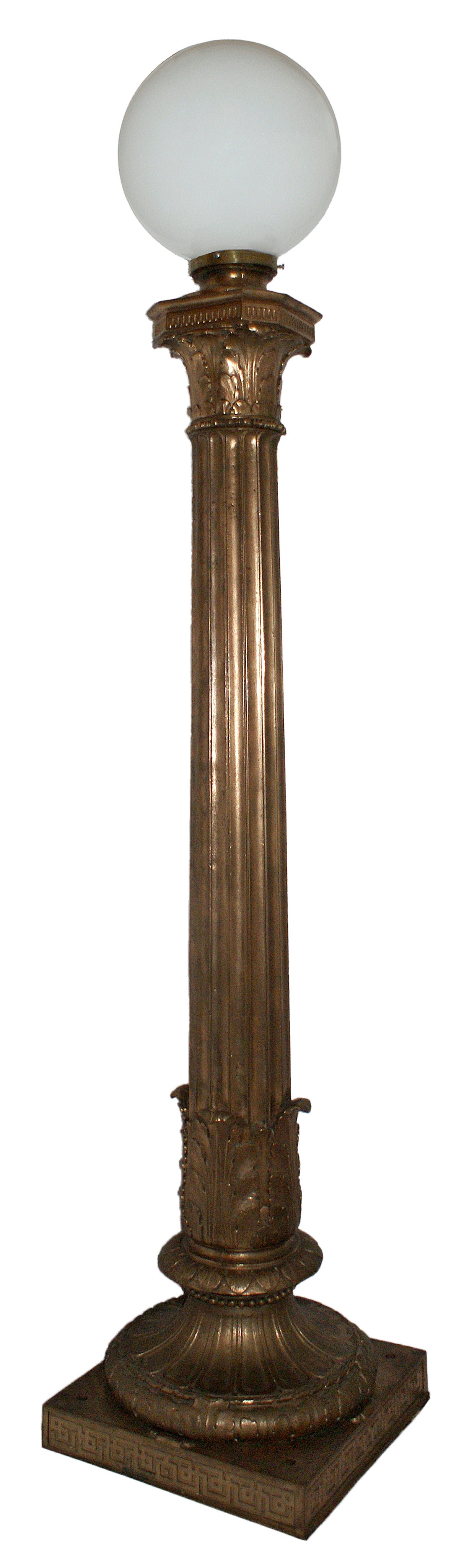 Pair of Large Scale Beaux Arts Style Bronze Torchieres