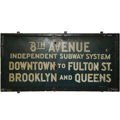 1930s New York City Subway Sign