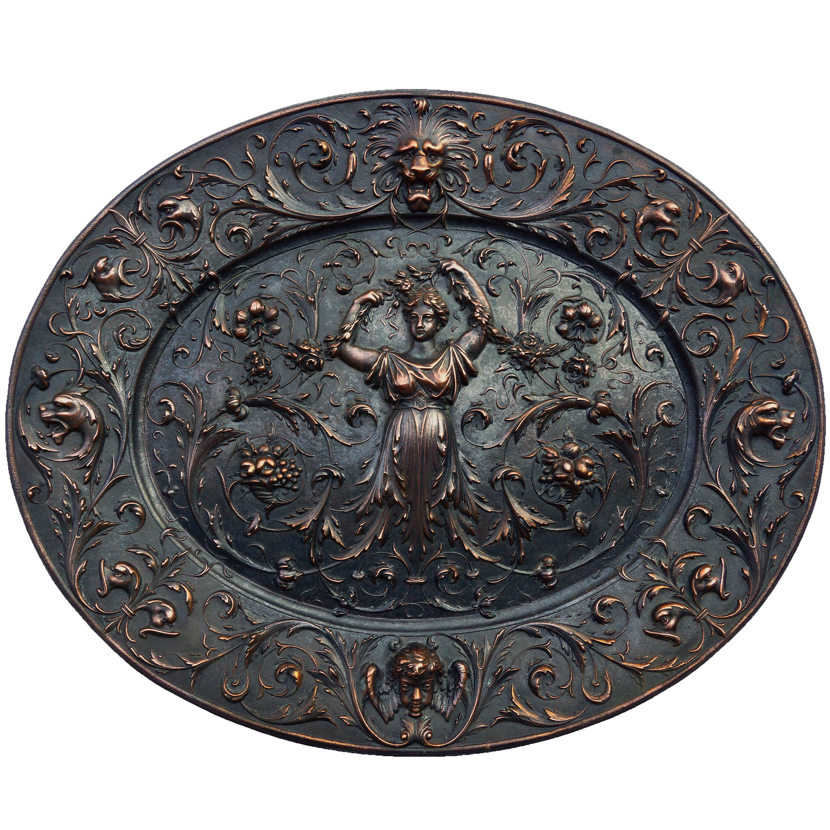 Late 19th Century Highly Decorative Medallion, American Radiator Company For Sale
