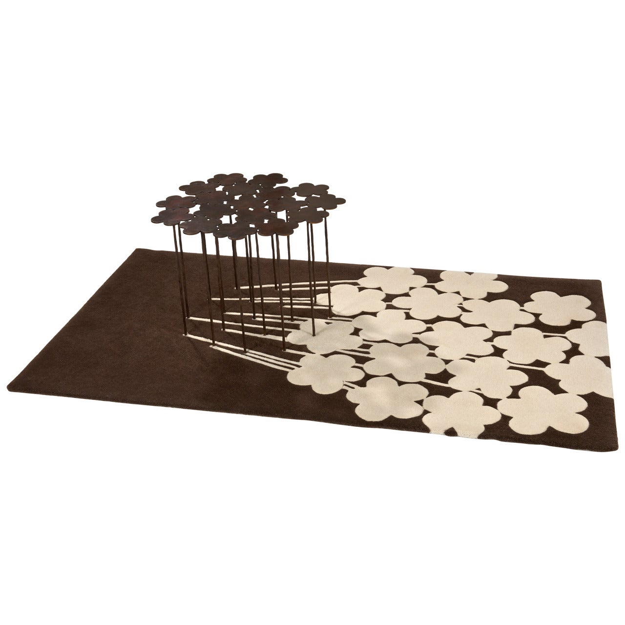 Table and Carpet Ombre Chinée For Sale