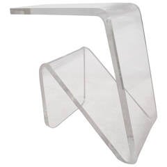 Vintage Modern Lucite Side Table after Designer John Mascheroni 11