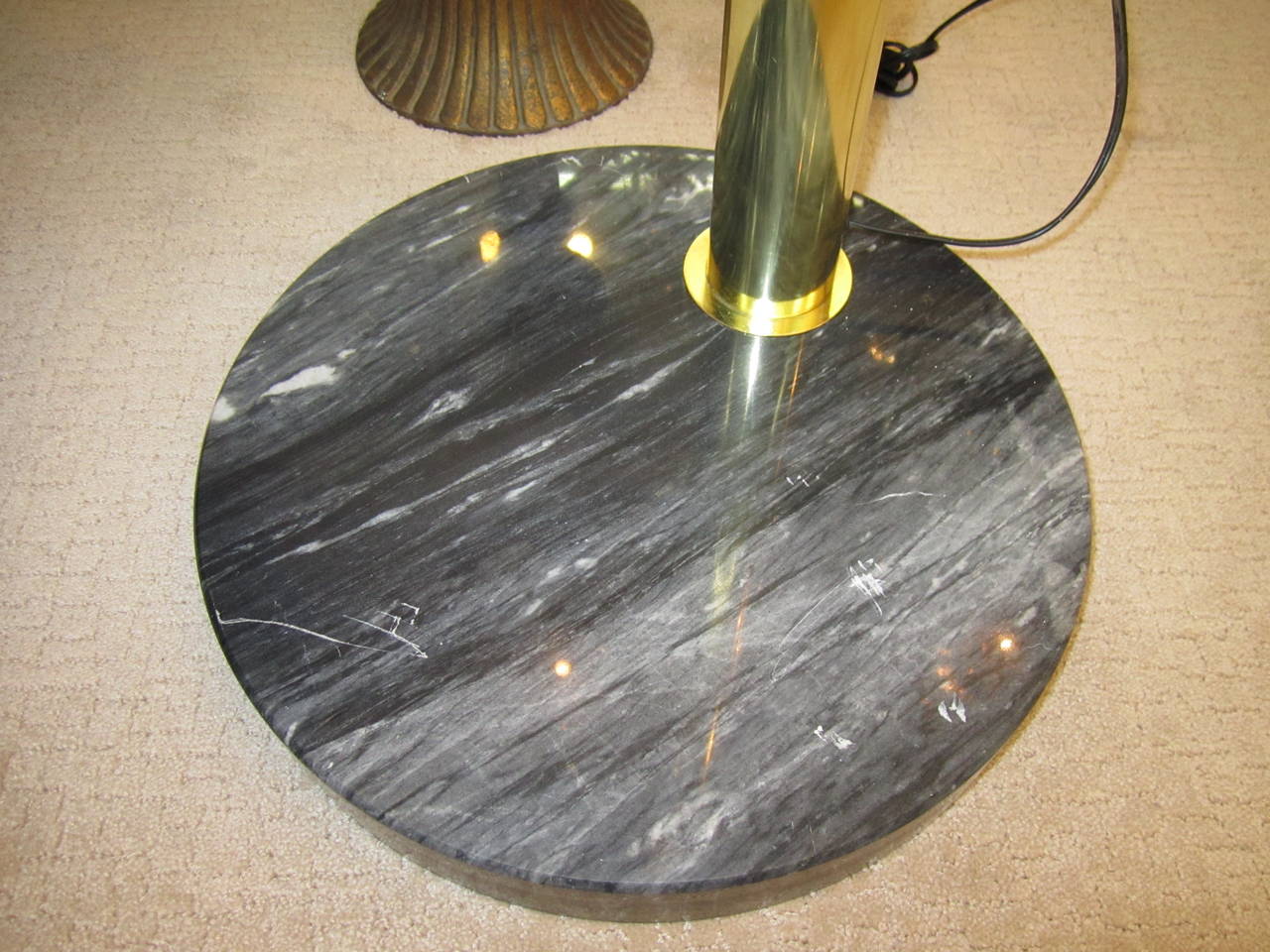 Modern Three-Arm Floor Lamp with Marble Base, 1970s 1