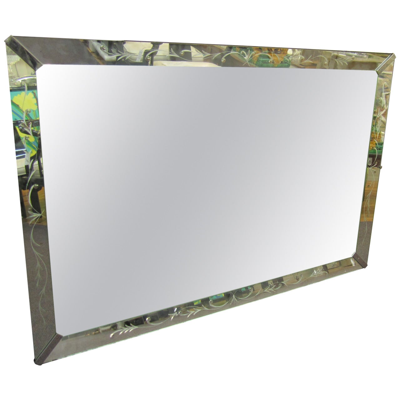 Italian Wall Mirror, Large For Sale