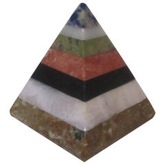 Vintage Multi-Stone Pyramid including Lapis and Black Onyx