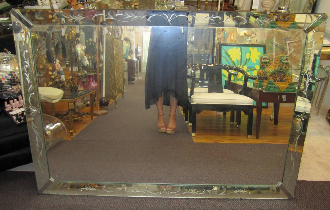 hollywood regency style mirror