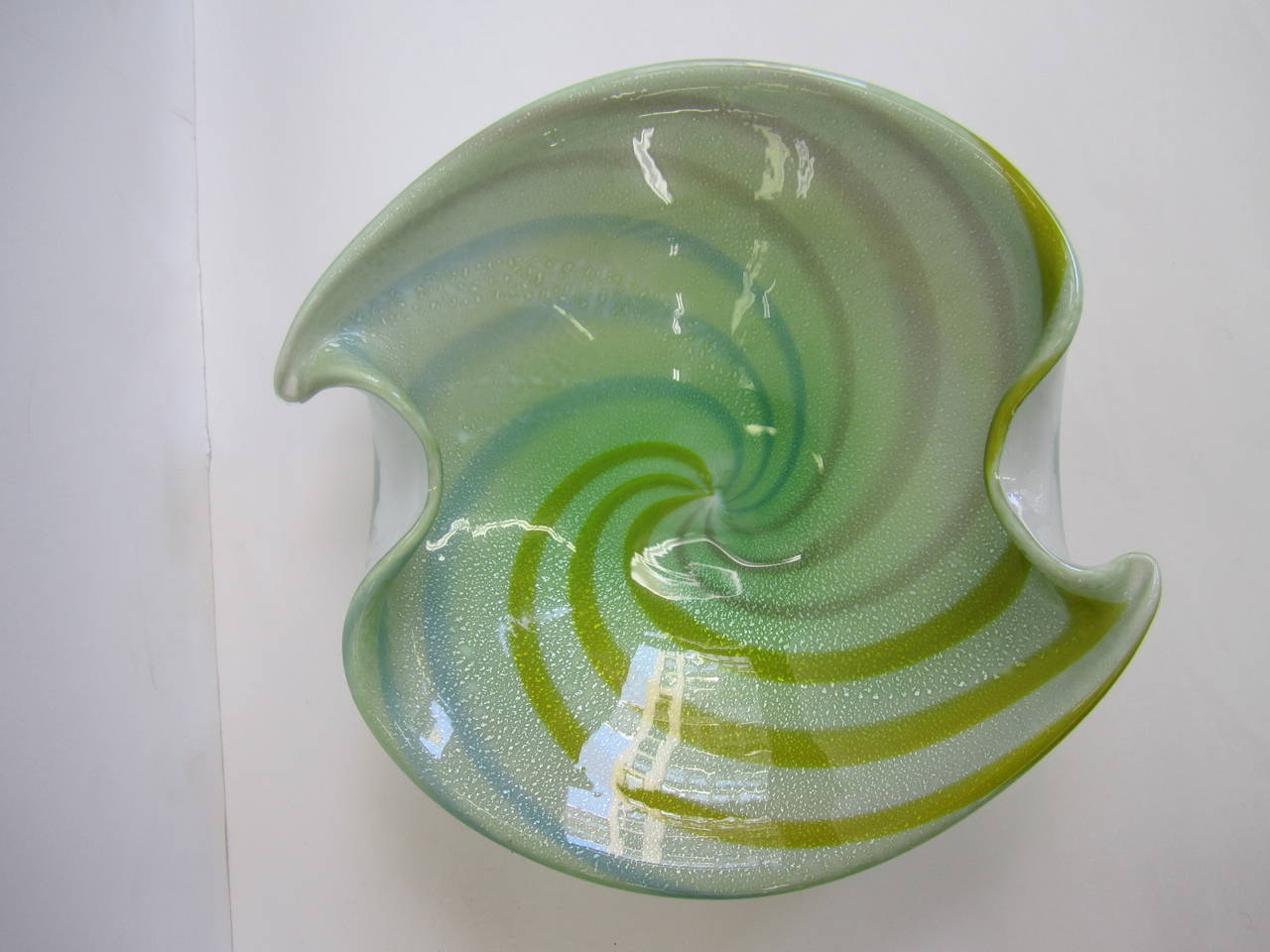 Mid-Century Modern Midcentury Italian Murano Multicolored Art Glass Bowl