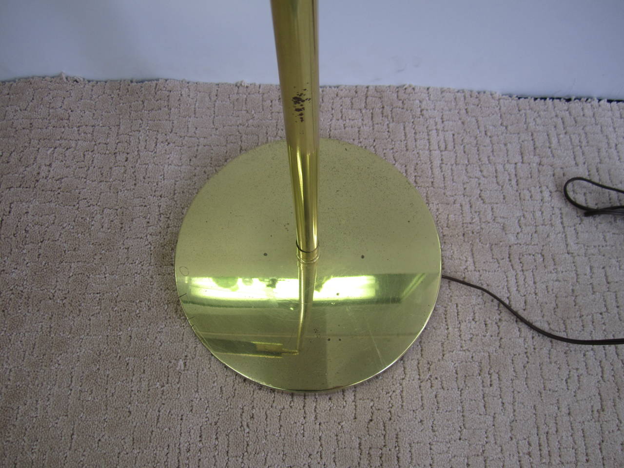 Late 20th Century 1970s Modern Adjustable Brass Floor Lamp after Koch and Lowy