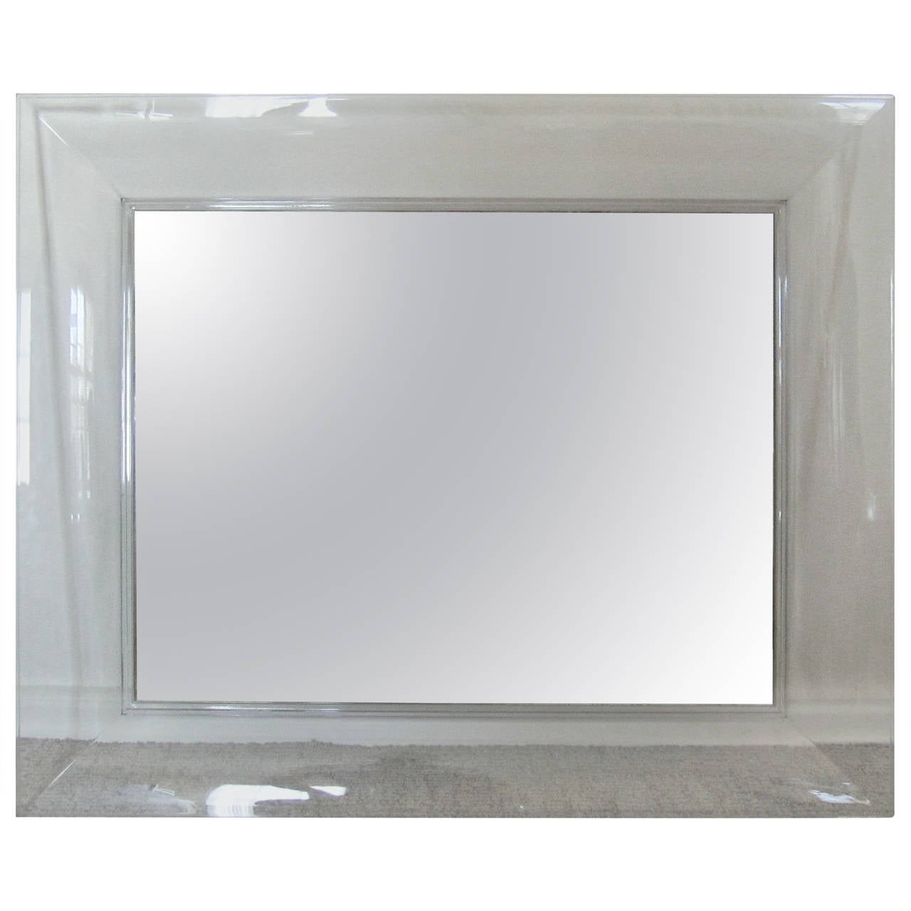Kartell Francois Ghost Large Rectangular Mirror by Philippe Starck at