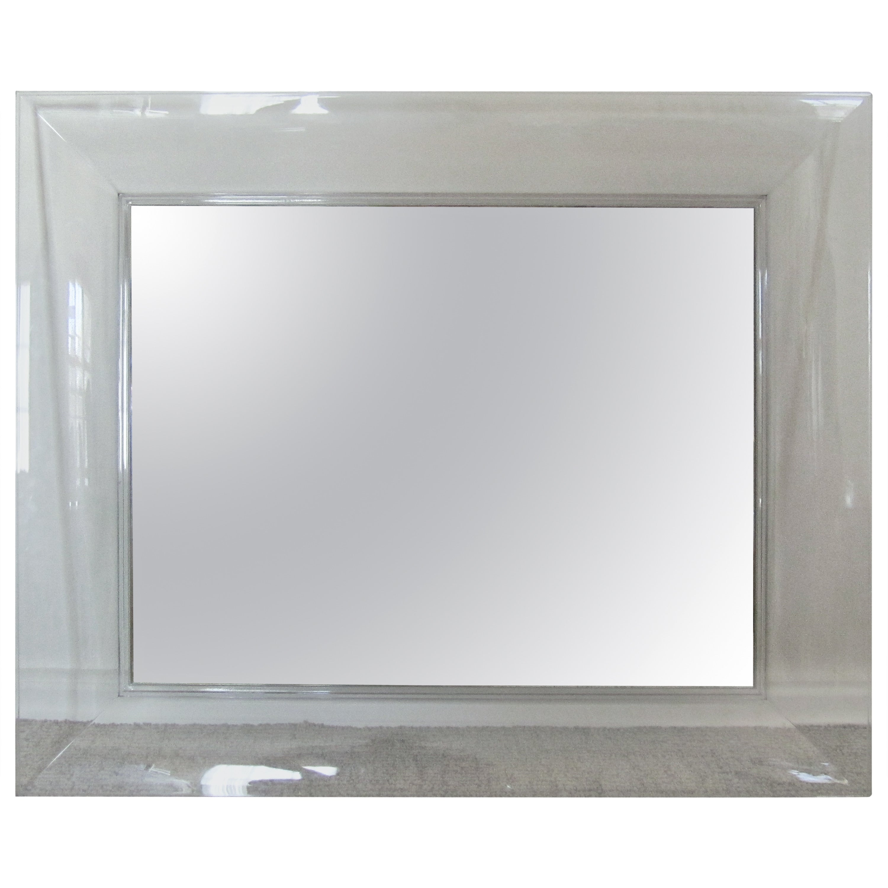 Kartell Francois Ghost Large Rectangular Mirror by Philippe Starck