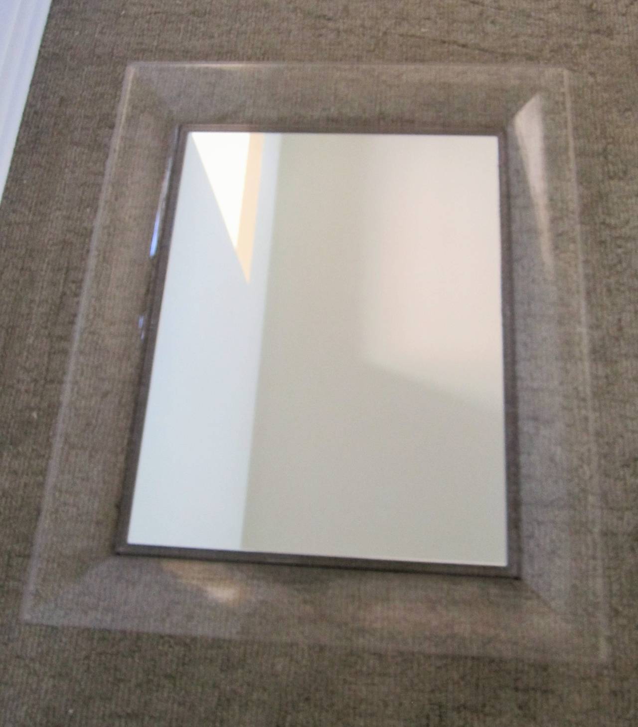 Contemporary Kartell Francois Ghost Large Rectangular Mirror by Philippe Starck