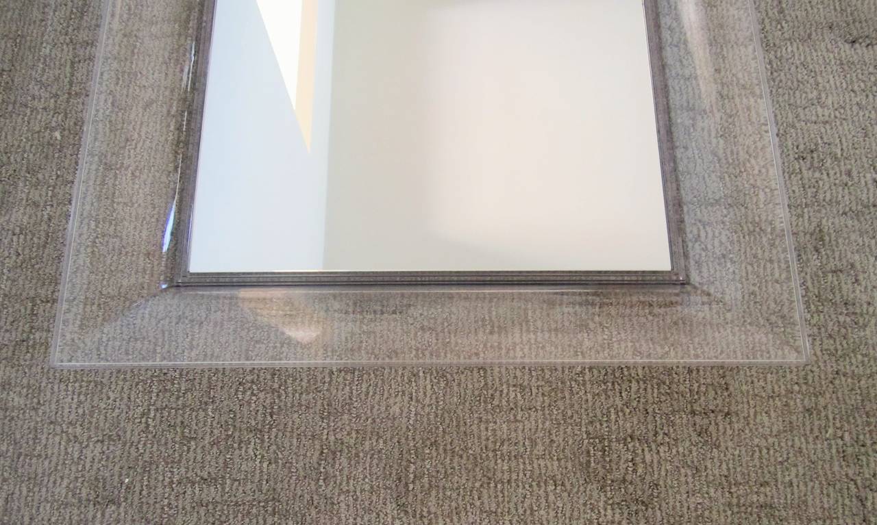 Unknown Kartell Francois Ghost Large Rectangular Mirror by Philippe Starck