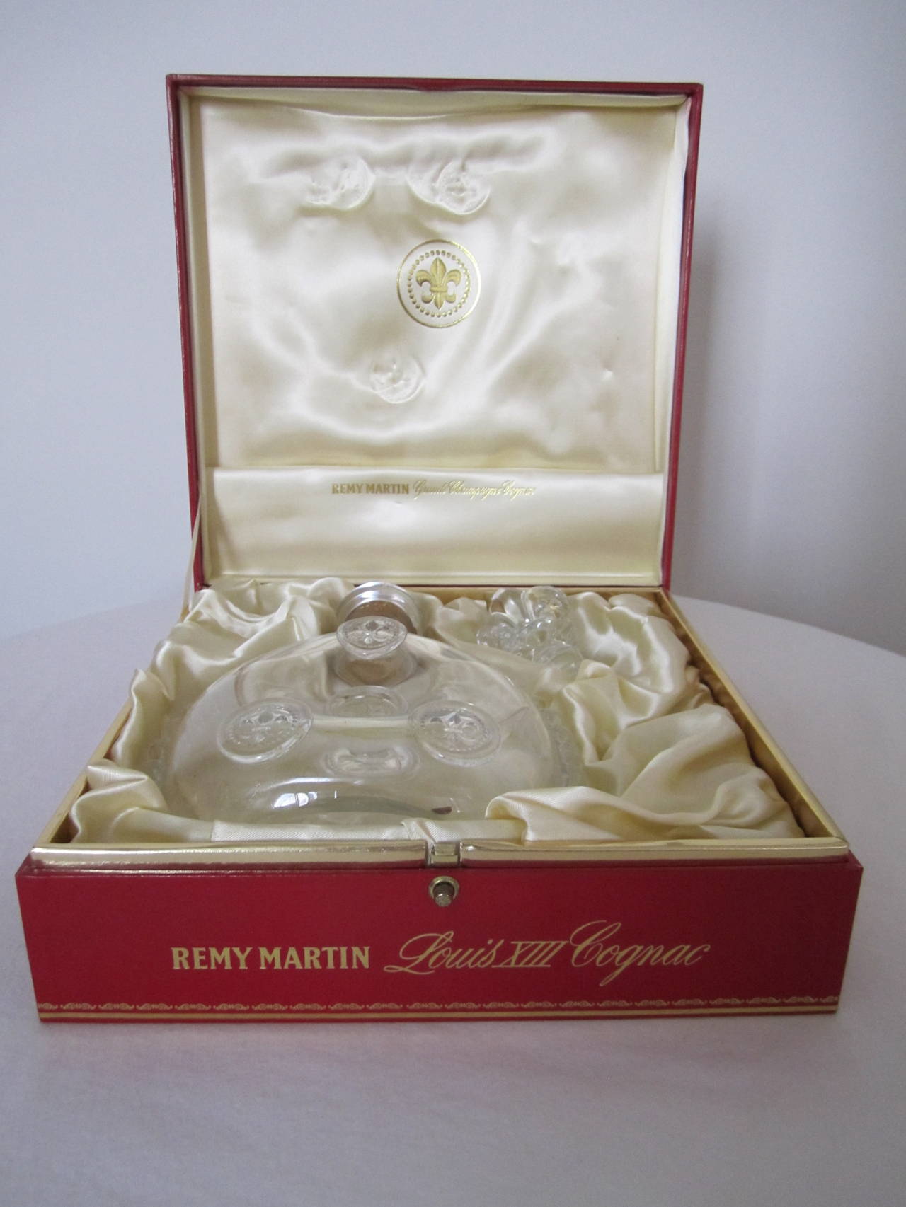 Vintage Baccarat Crystal Glass Louis XIII Cognac Decanter Set 1