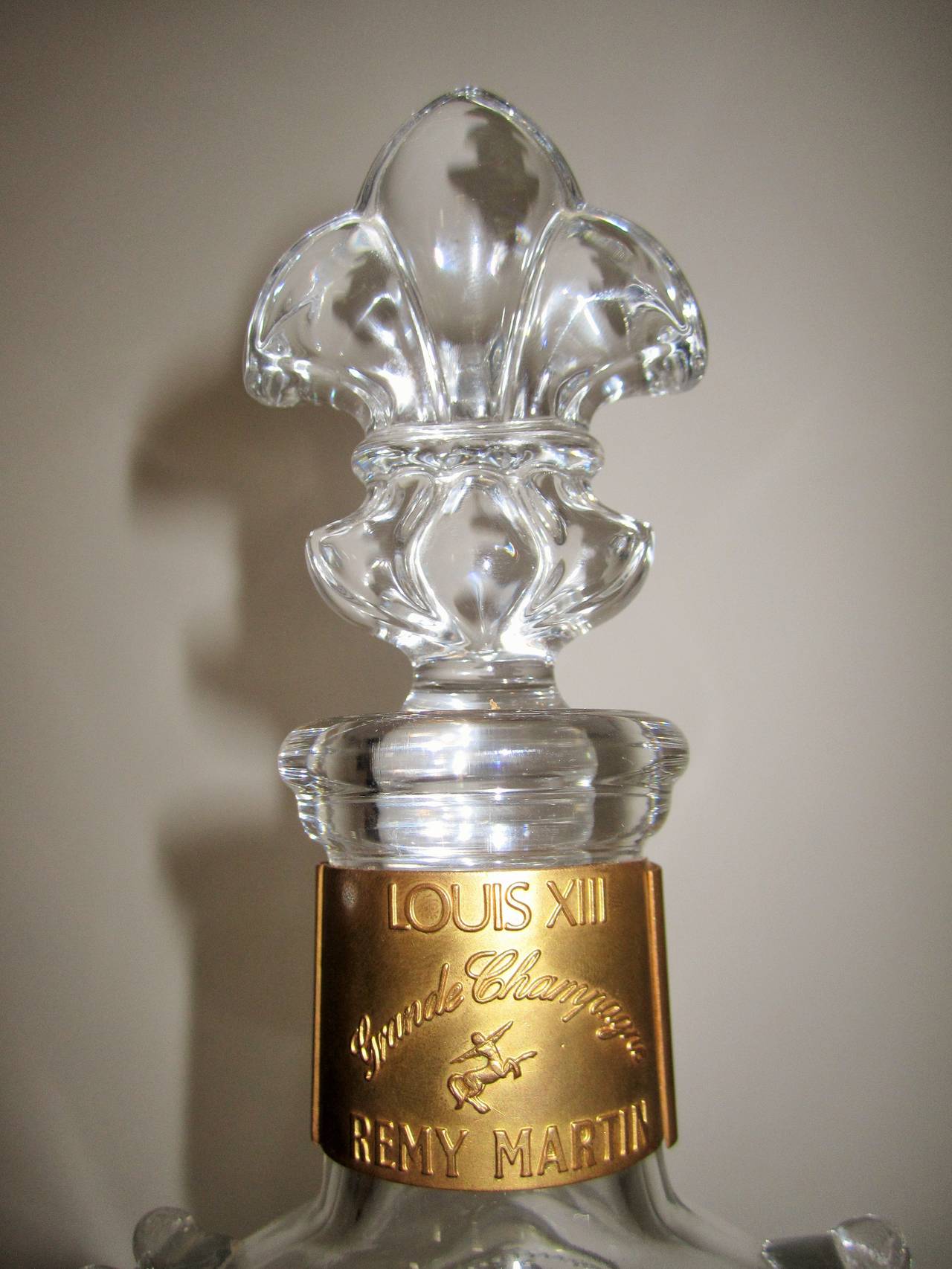 Français Vintage Baccarat Crystal Glass Louis XIII Cognac Decanter Set