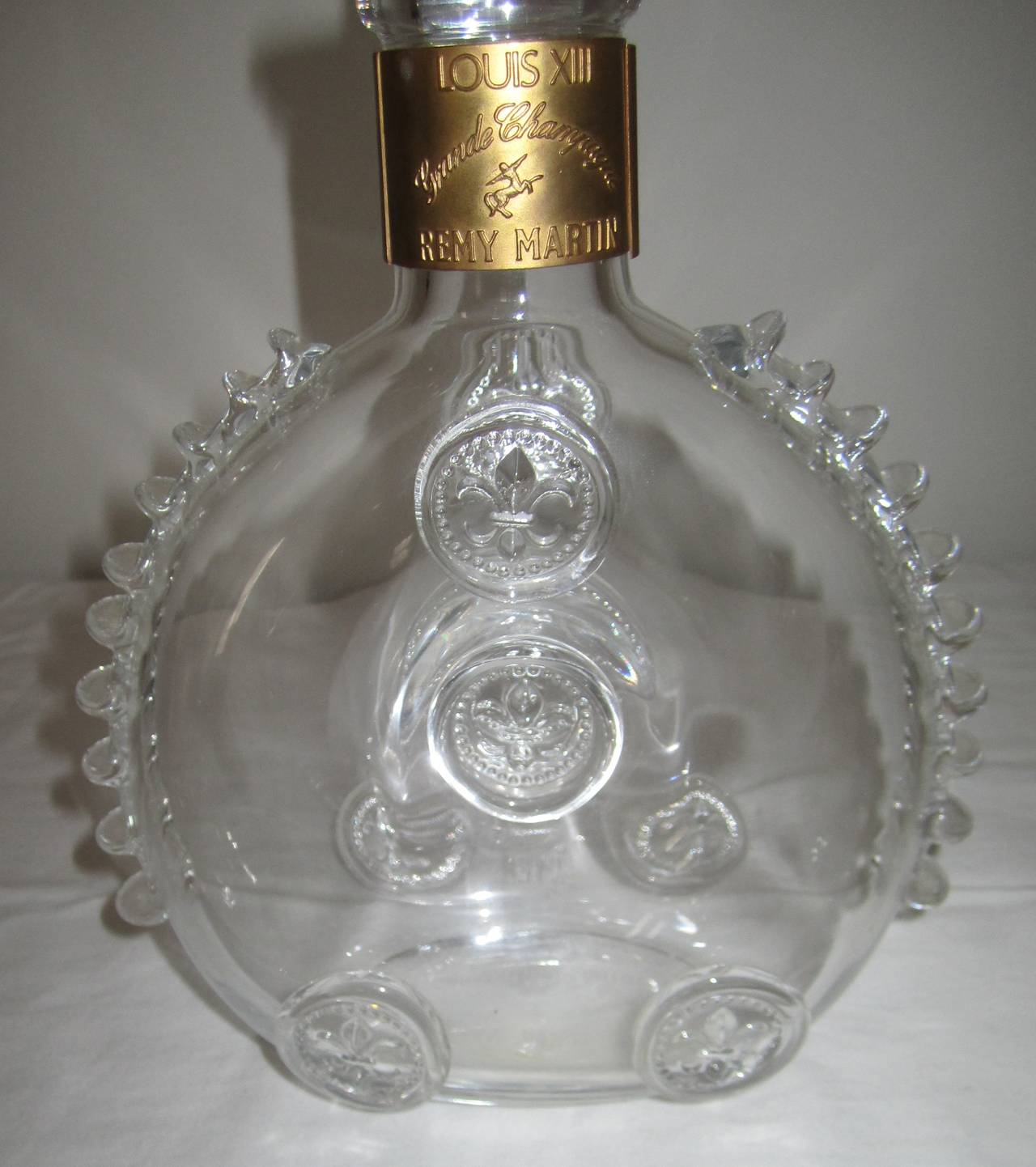 Vintage Baccarat Crystal Glass Louis XIII Cognac Decanter Set Excellent état à New York, NY