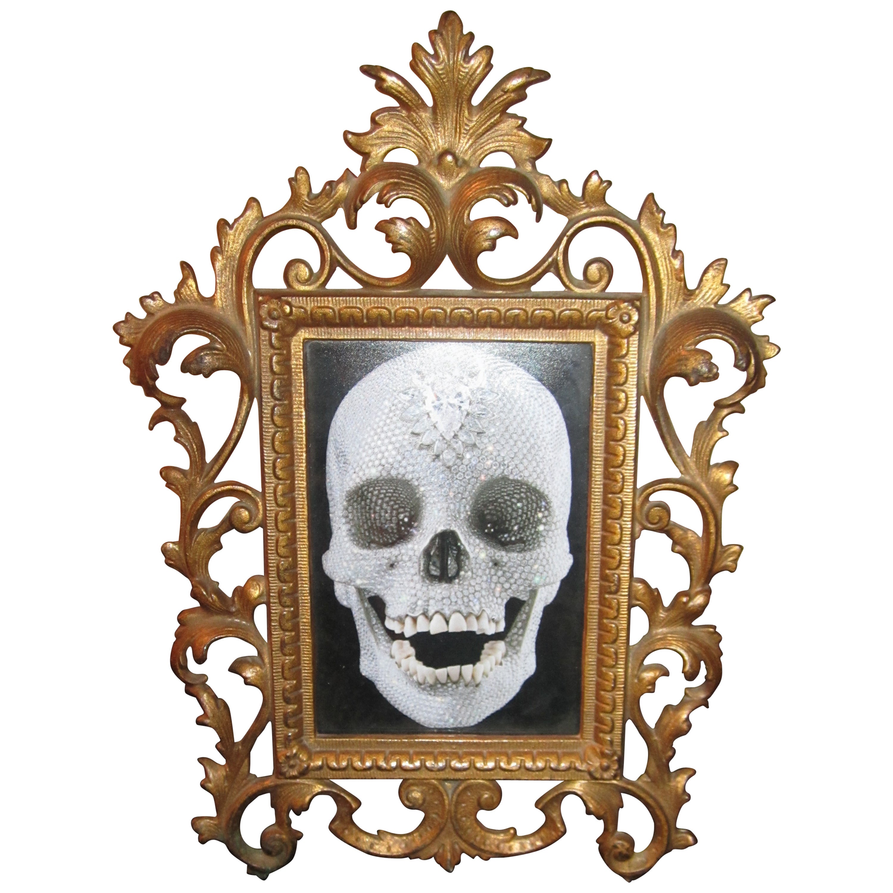 Antique Victorian Brass Picture Frame