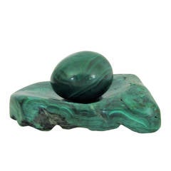 Malachite Decorative Dish and Object