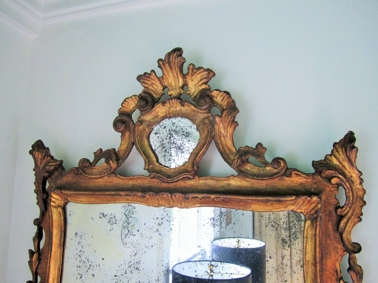 20th Century Italian Giltwood Wall Mirror, circa 1920s
