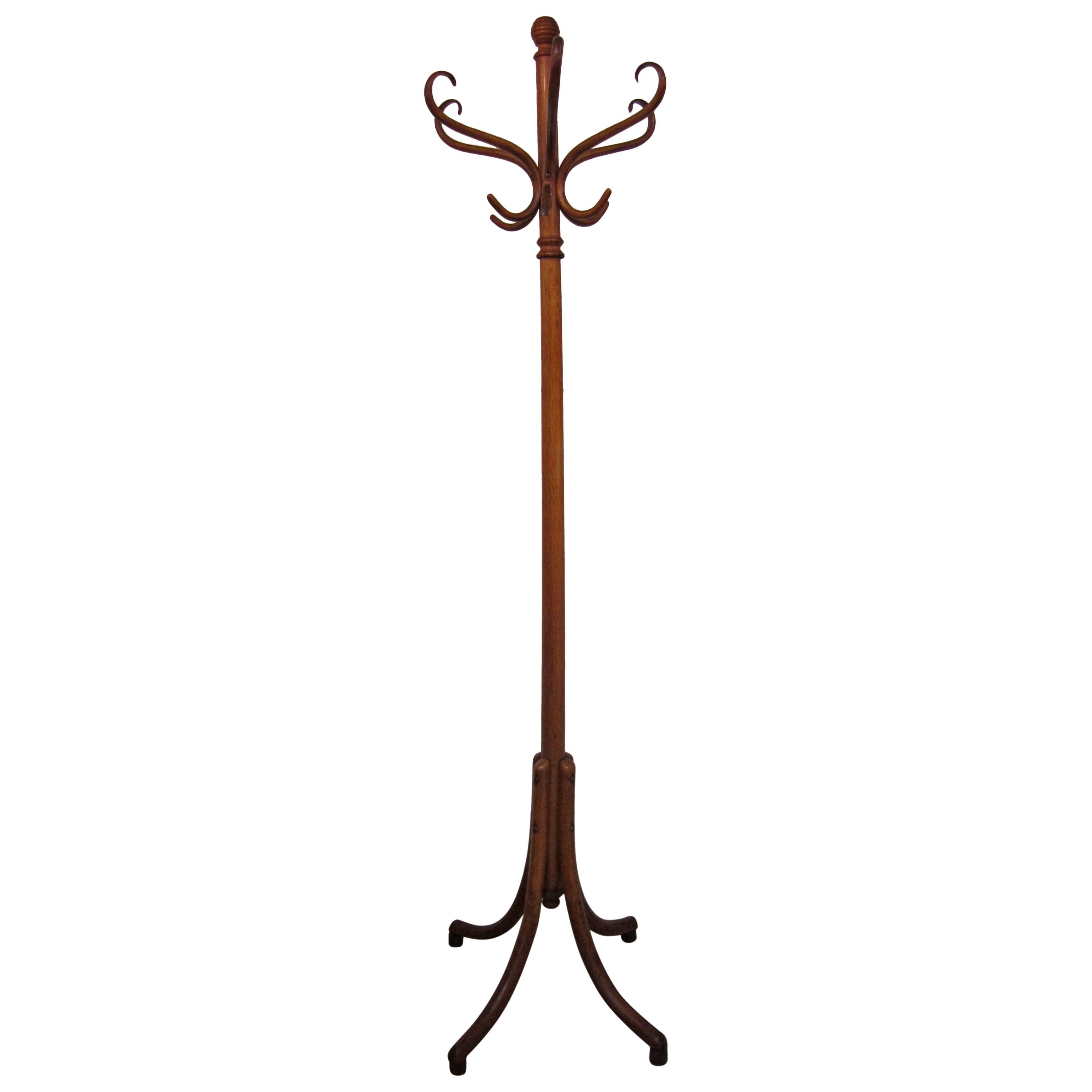 Vintage Midcentury Bentwood Coat Rack or Hall Tree after Thonet