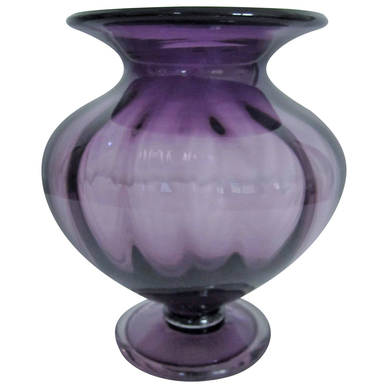 Amethyst Purple Art Glass Vase at 1stDibs