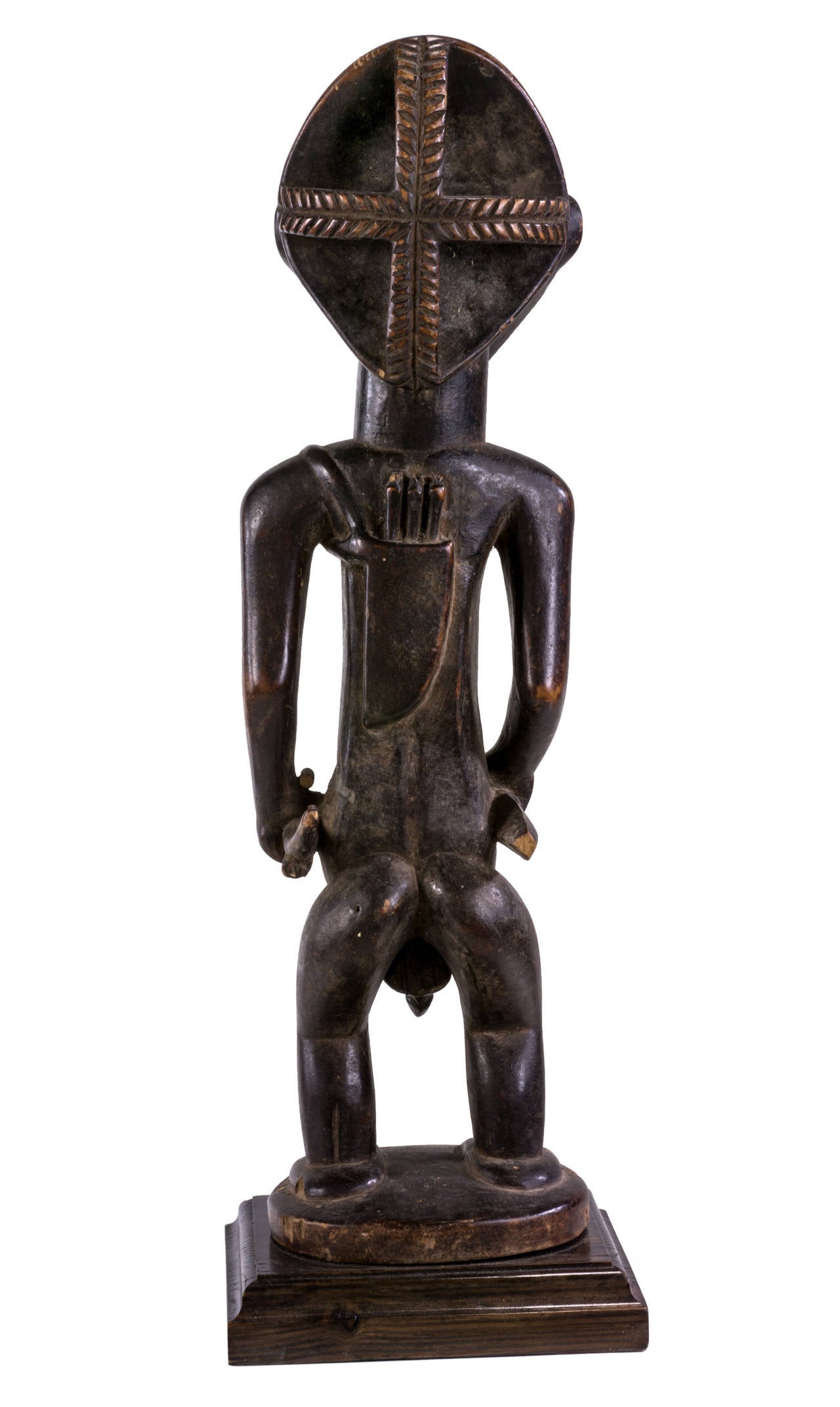 Congolese Very Important Luba Hemba Male Wooden Sculpture For Sale