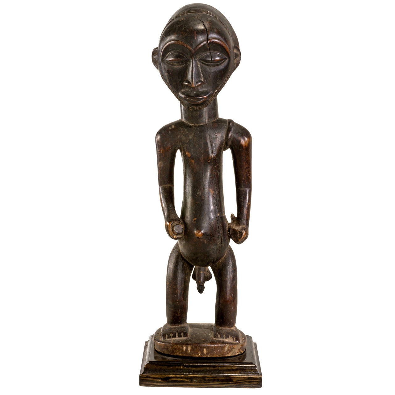 Very Important Luba Hemba Male Wooden Sculpture For Sale