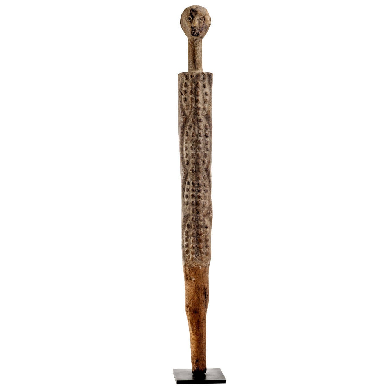 20th Century Tall Bongo Sculpture from Sudan with Bumps For Sale