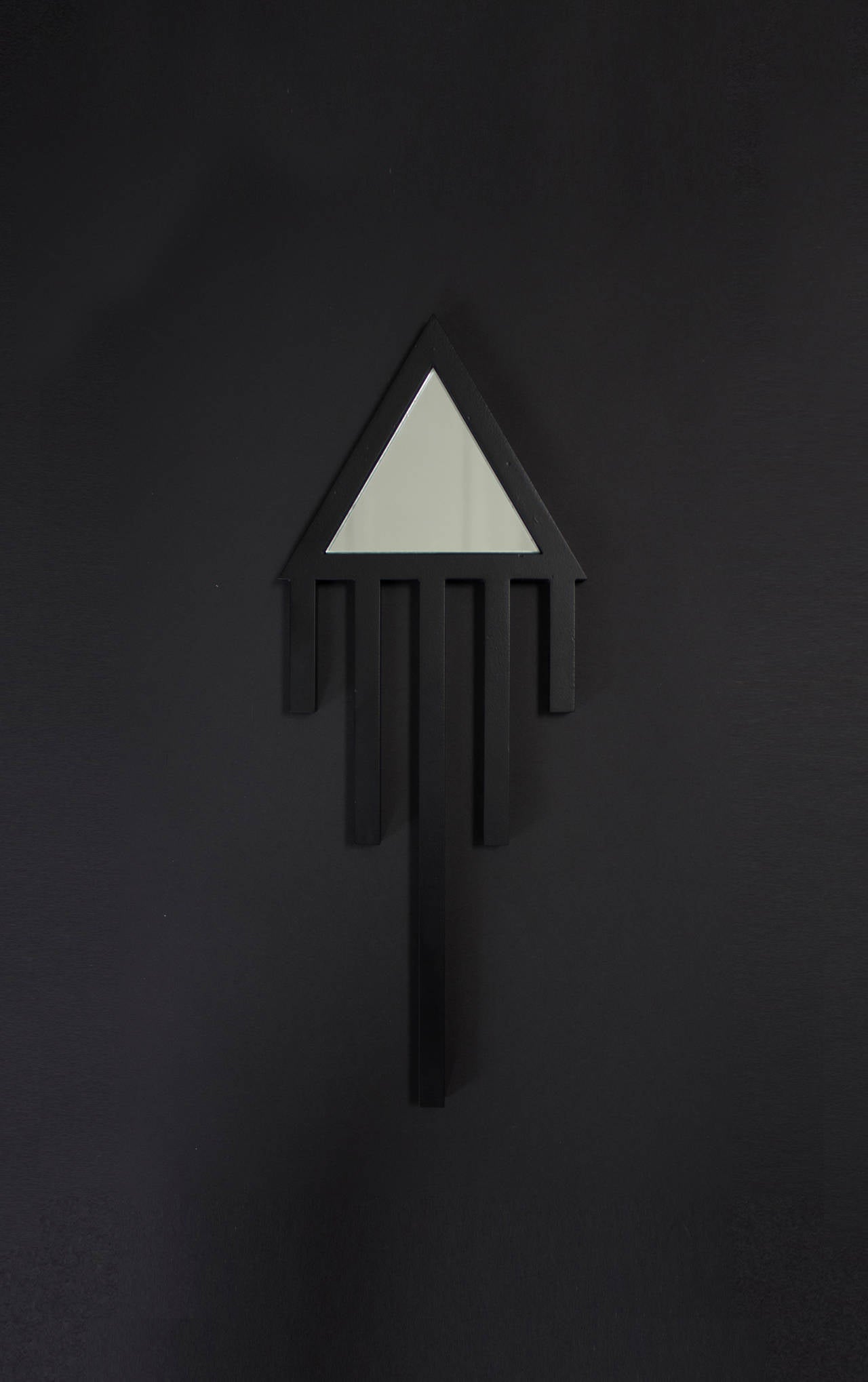 Contemporary Black Metal 'Ankh Air' Hand Mirror by Material Lust, 2014 In New Condition For Sale In Los Angeles, CA