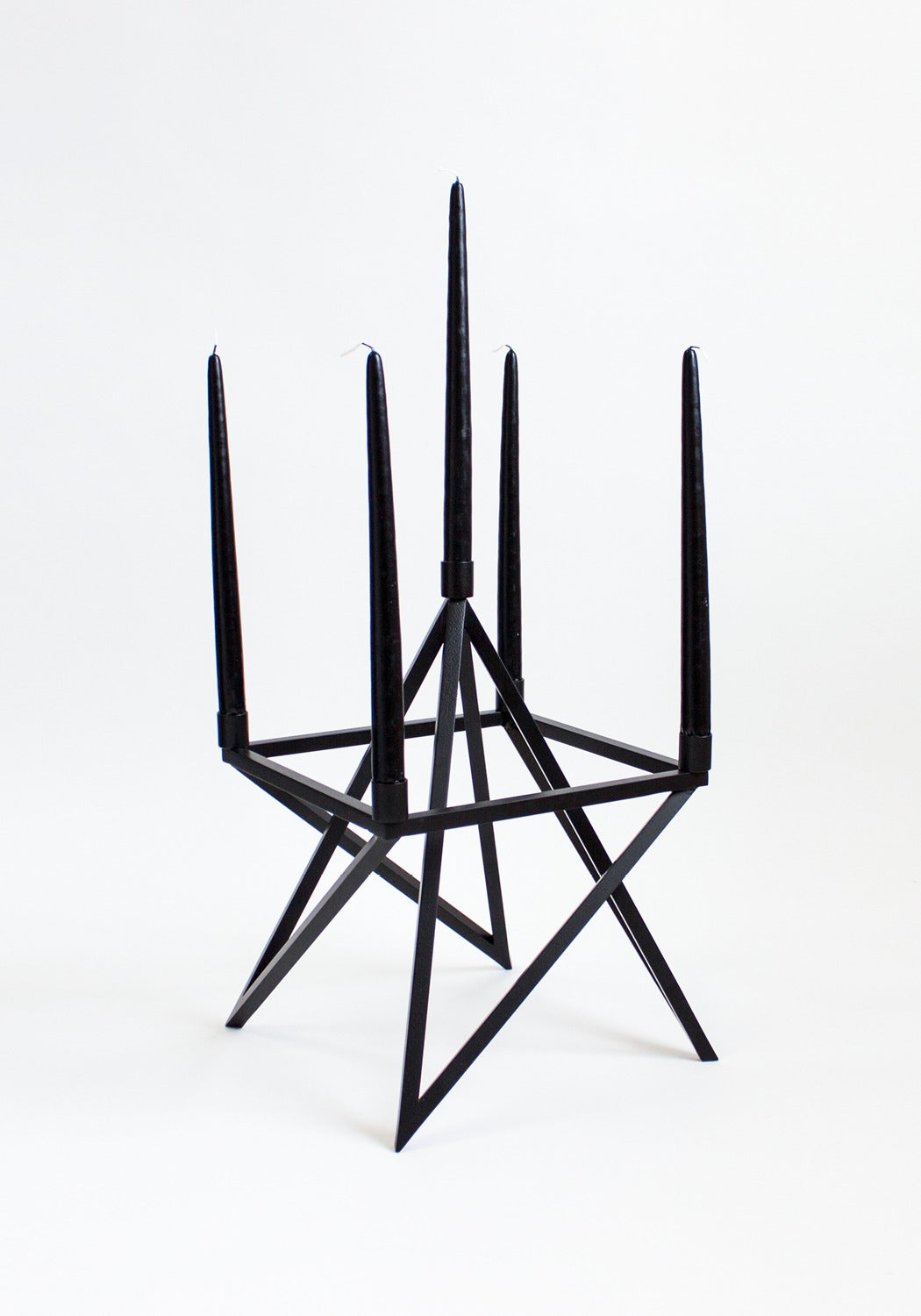 Blackened Contemporary 'Pagan' Star Candelabra by Material Lust, 2016 For Sale
