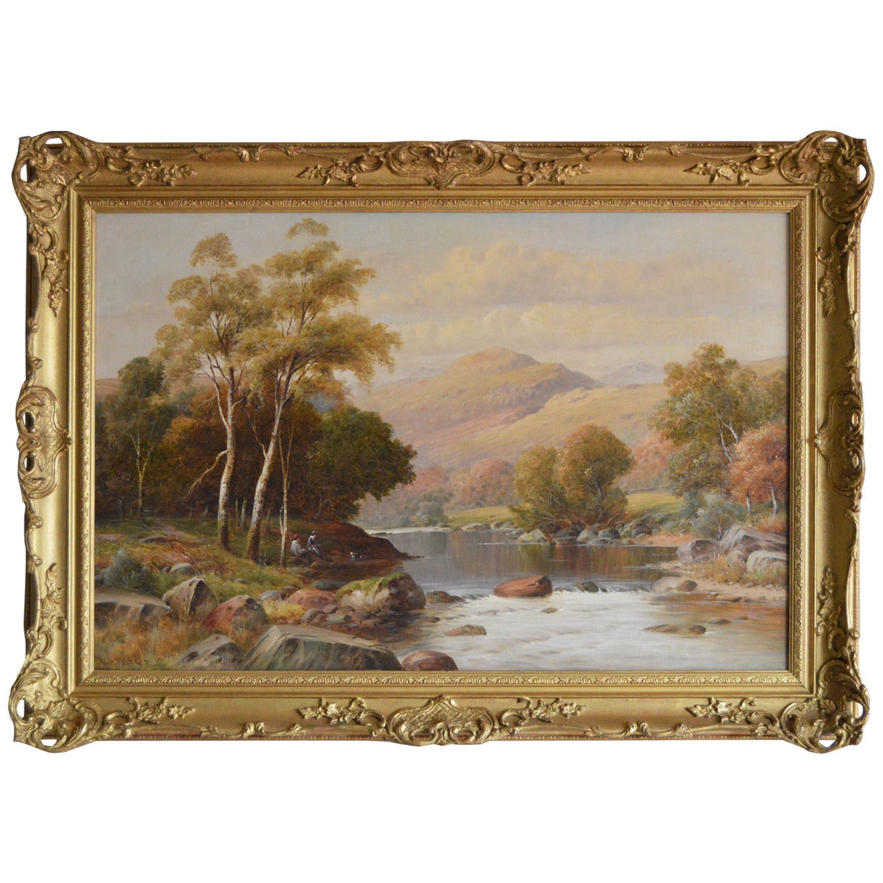 "A Sunny Afternoon on the Mawddach, " Oil on Canvas by William Mander For Sale