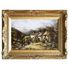 "Welsh Homestead" Oil on Canvas by Robert John Hammond