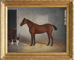 Antique Stable Mates, Oil on canvas by Edwin Brown