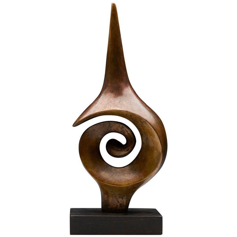 Spiral Figure Limited Edition Bronze Sculpture by John Farnham