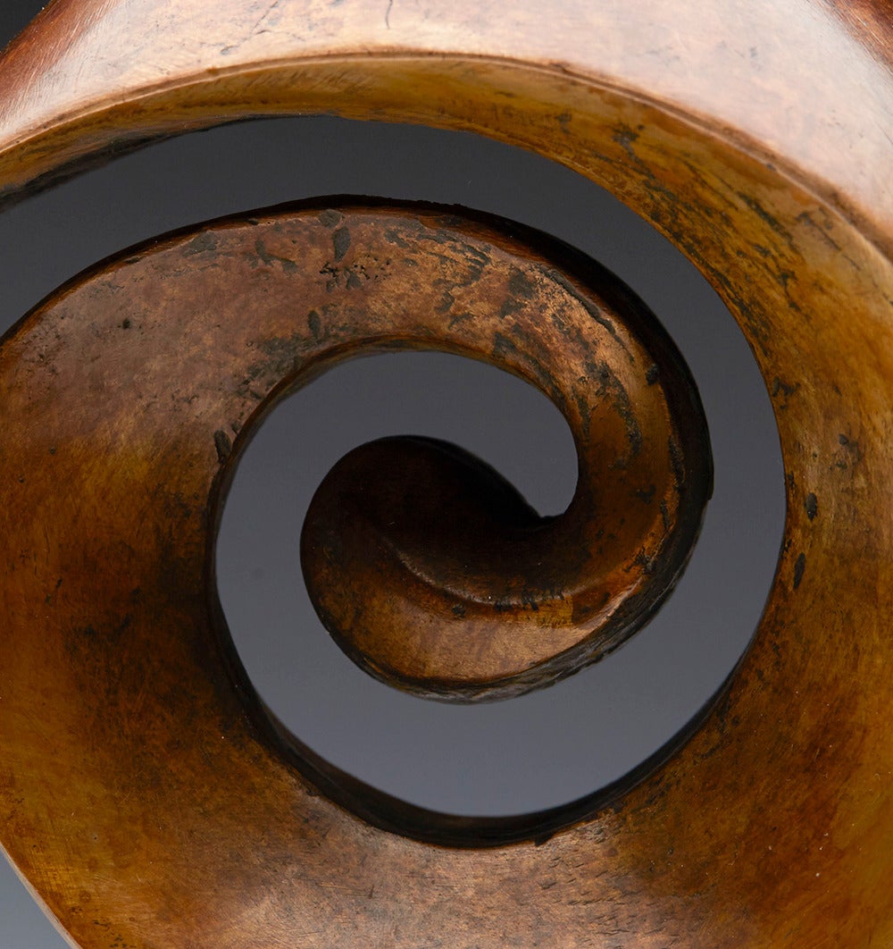 British Spiral Figure Limited Edition Bronze Sculpture by John Farnham