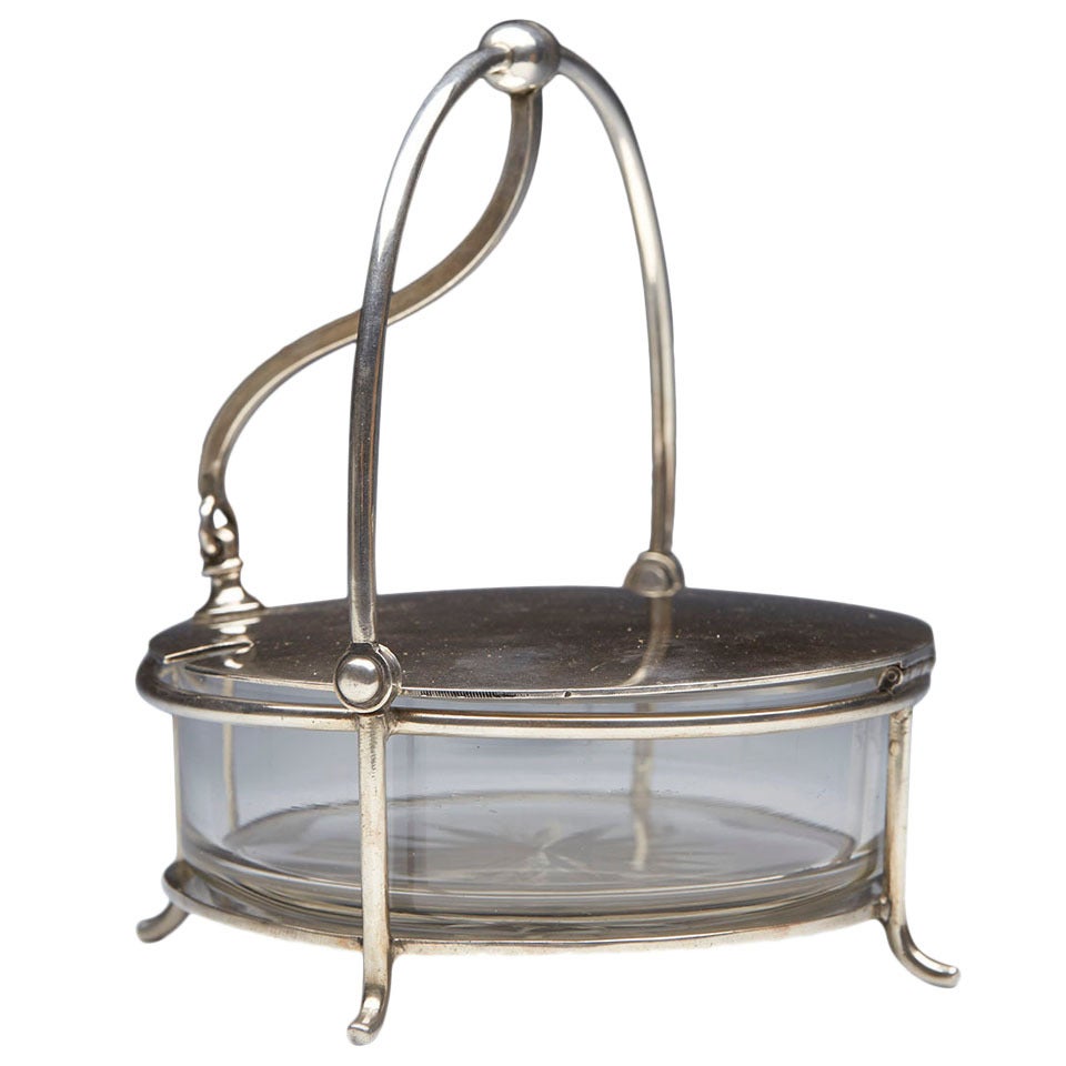 Arts & Crafts Christopher Dresser for Walker & Hall Preserve Pot, circa 1890