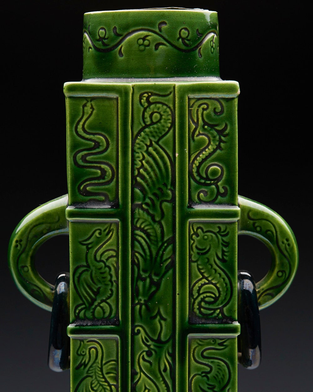 19th Century Arts and Crafts Brownfield Twin Handled Vase by Christopher Dresser, circa 1875