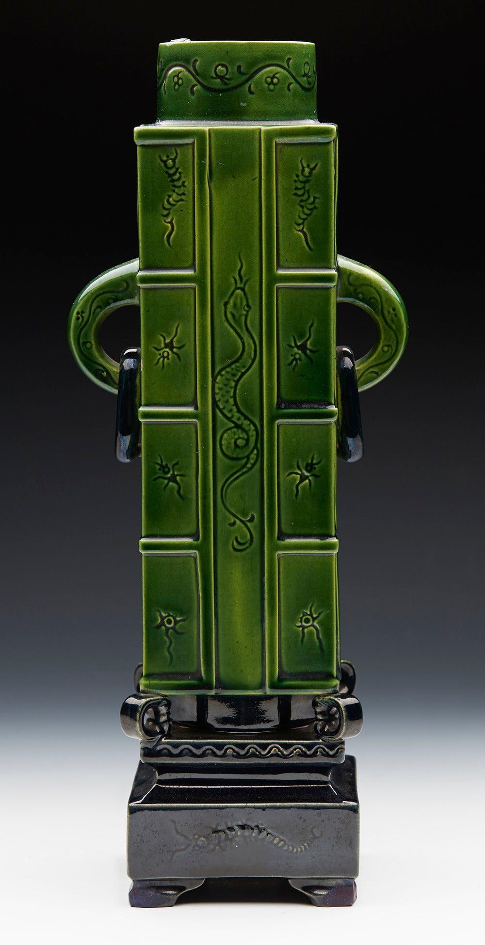 Arts and Crafts Brownfield Twin Handled Vase by Christopher Dresser, circa 1875 In Excellent Condition In Bishop's Stortford, Hertfordshire