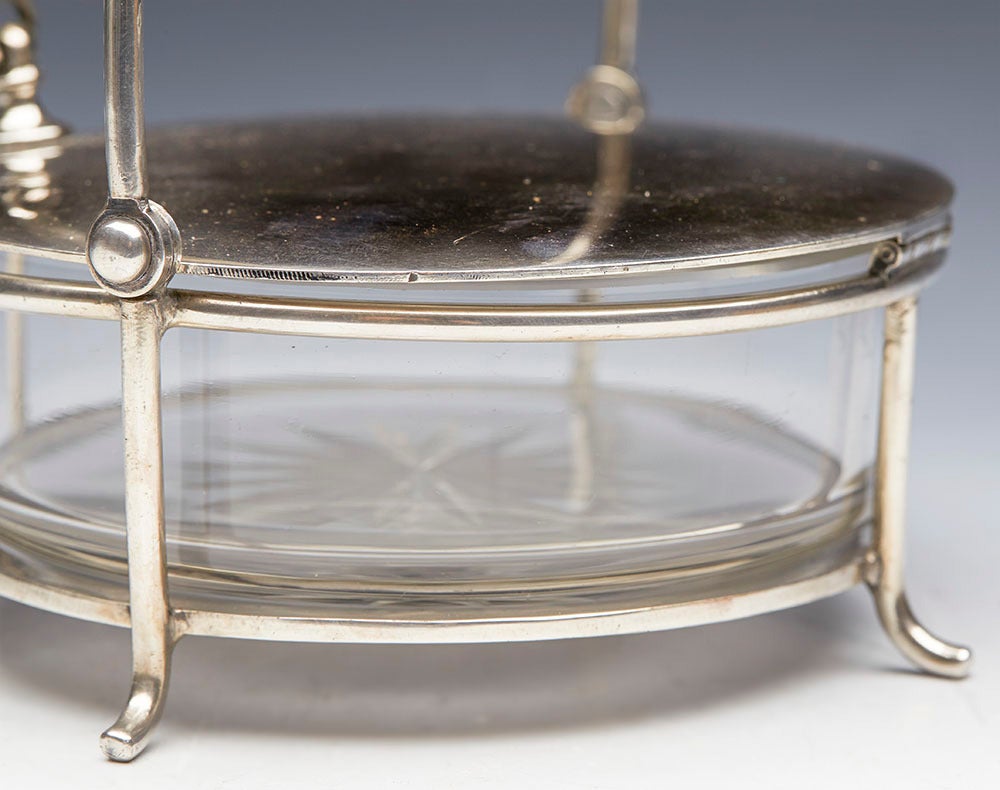 19th Century Arts & Crafts Christopher Dresser for Walker & Hall Preserve Pot, circa 1890